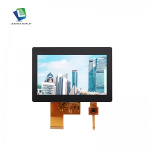 CTP with TFT LCM 4.3 inch RGB interface 800*480 Resolution 600nits brightness IIC 6PIN CTP