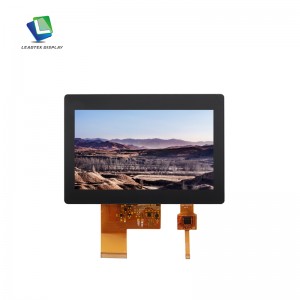 CTP with TFT LCM 4.3 inch RGB interface 800*480 Resolution 600nits brightness IIC 6PIN CTP