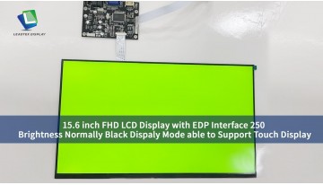 15.6 inch FHD LCD Display with EDP Interface 250 Brightness Normally Black Dispaly Mode