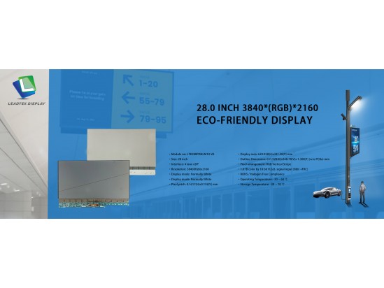 28.0 inch 3840*(RGB)*2160 Eco-Friendly Display