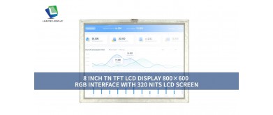 8 INCH TN TFT LCD DISPLAY 800×600 RGB INTERFACE WITH 320 NITS LCD SCREEN