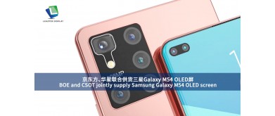 BOE and CSOT jointly supply Samsung Galaxy M54 OLED screen