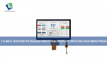 7.0 Inch 1024*600 IPS Rugged Industrial Displays with 850 high brightness