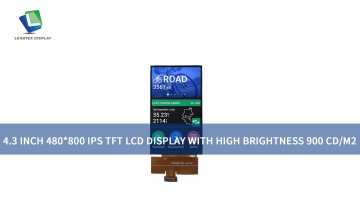 4.3 Inch 480*800 IPS TFT LCD display with High Brightness 900 cd/m2