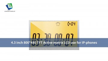 4.3 inch 800*480 TFT Active matrix LCD use for IP-phones