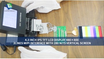 4.3 INCH IPS TFT LCD DISPLAY 480×800 2LINES MIPI INTERFACE WITH 280 NITS VERTICAL SCREEN