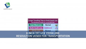 8 INCH TFT LCD 1920X1200 RESOULTION UESED FOR TRANSPORTATION