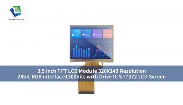 3.5 inch TFT LCD Module 320X240 Resolution 24bit RGB interface 1300nits with Drive IC ST7272 LCD Screen