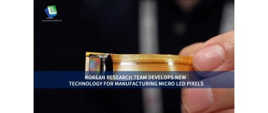 Korean research team develops new technology for manufacturing Micro LED pixels