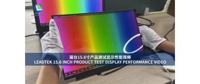 LEADTEK 15.6 INCH PRODUCT TEST DISPLAY PERFORMANCE VIDEO