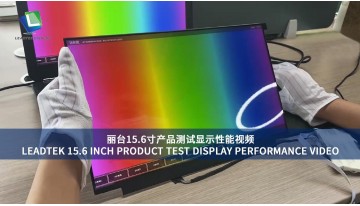 LEADTEK 15.6 INCH PRODUCT TEST DISPLAY PERFORMANCE VIDEO