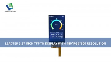 Leadtek 3.97 inch TFT-TN Display with 480*RGB*800 resolution