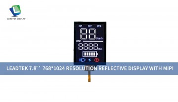 Leadtek 7.8’’ 768*1024 Resolution Reflective Display with MIPI