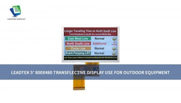 Leadtek 5’’ 800x480 Transflective Display Use For Outdoor Equipment