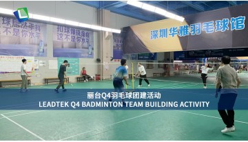 Leadtek Q4 badminton team building activity