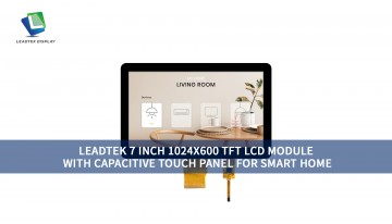 Leadtek 7 inch 1024x600 TFT LCD Module with Capacitive Touch Panel for Smart Home