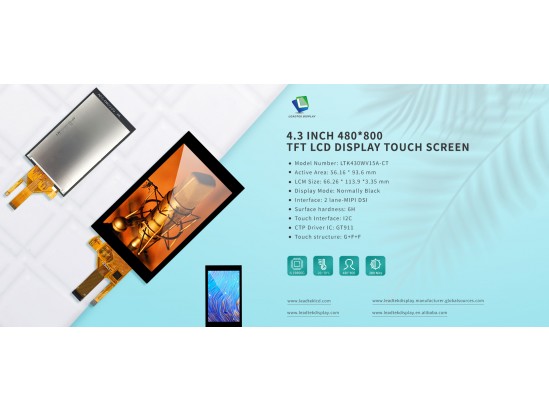 Leadtek 4.3 inch 480*800 tft lcd display touch screen Leadtek 4.3 inch 480*800 tft lcd display touch screen