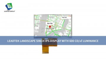 Leadtek Landscape 5inch IPS Display with 600 cd/㎡ luminance