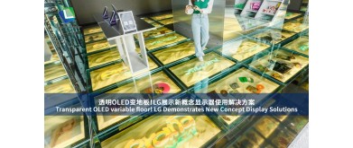 Transparent OLED variable floor! LG Demonstrates New Concept Display Solutions