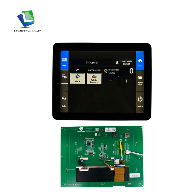 12.1 inch customized 1024*768 TFT display module with touch and TTL interface